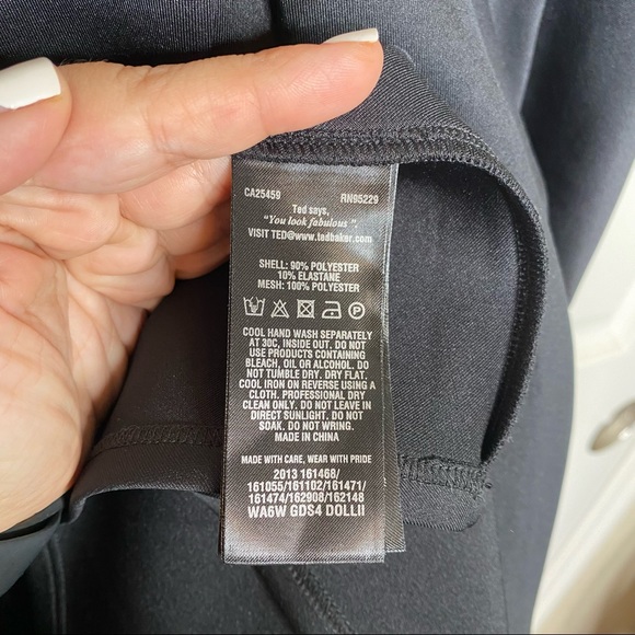 Ted Baker Dolli Dress in Black Size 2 - Picture 6 of 11